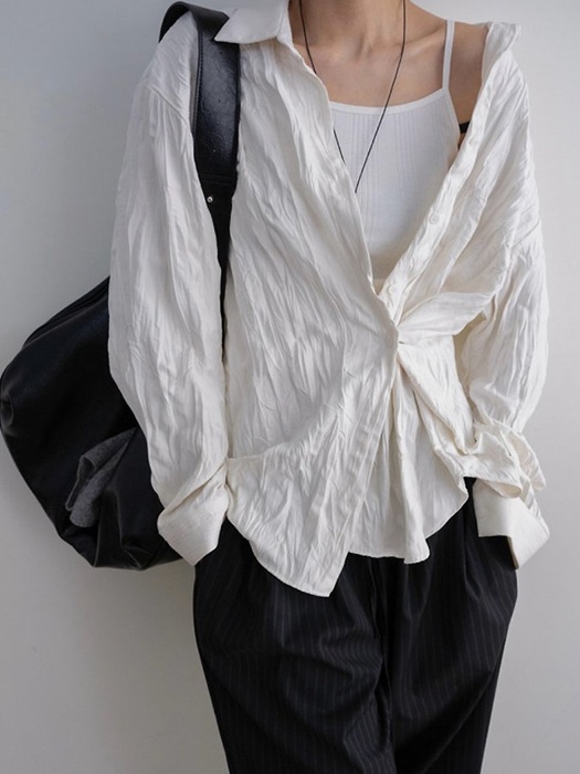Wrinkle Two-Way Shirt