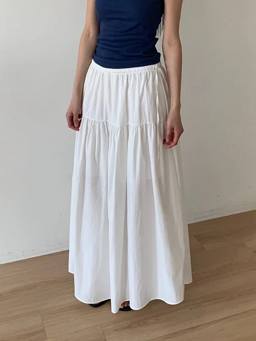 Maxi Shirring Skirt