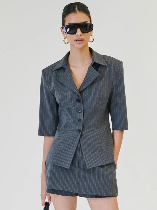 Elfin Stripe Half Jacket Elfin Stripe Half Jacket