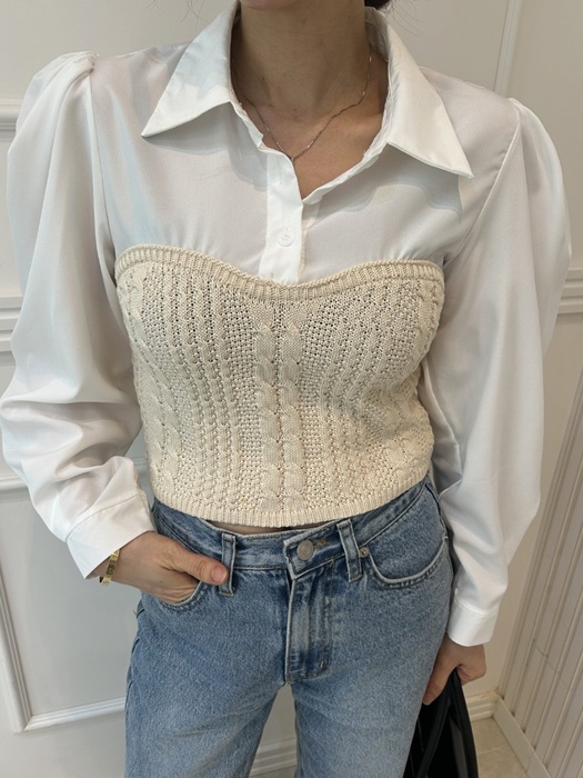 Knit Shirt Bolero Knit Shirt Bolero