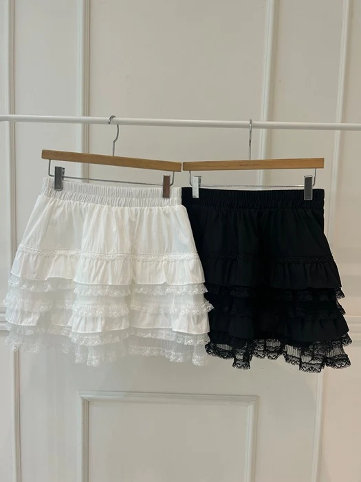 Lace Tiered Skirt