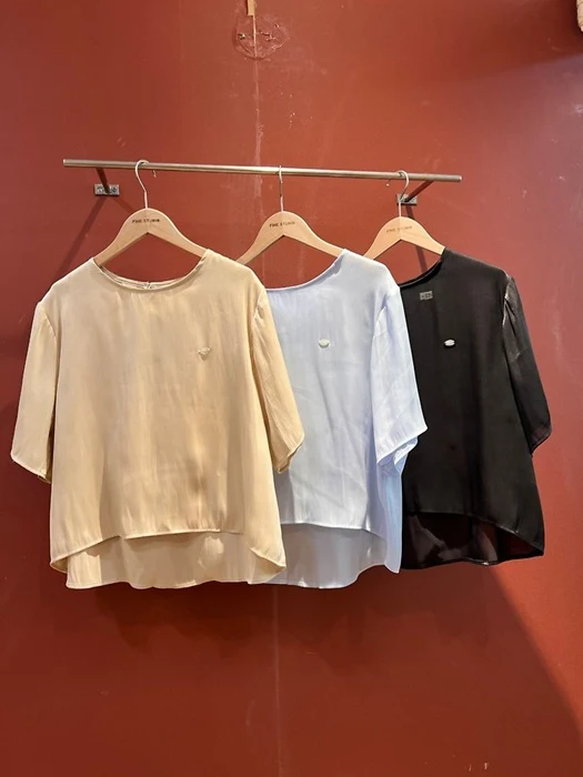 Metallic Blanc Blouse Metallic Blanc Blouse