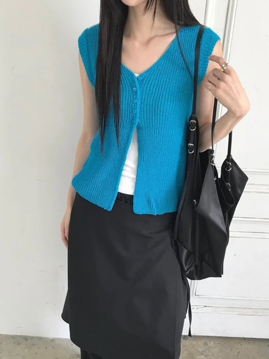 Aqua Sleeveless Top Aqua Sleeveless Top