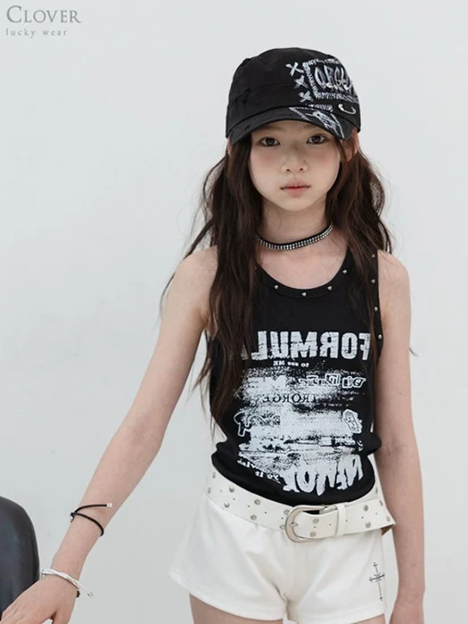 Stud Graphic Sleeveless