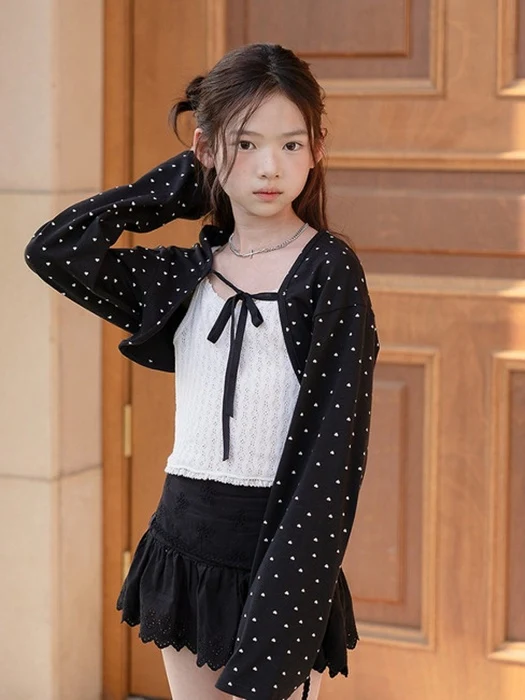 Heart Crop Cardigan