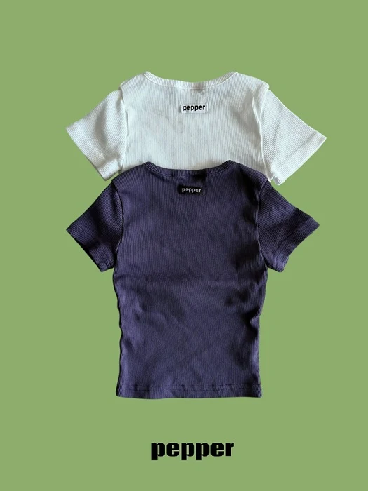 Milk Ribbed Tee