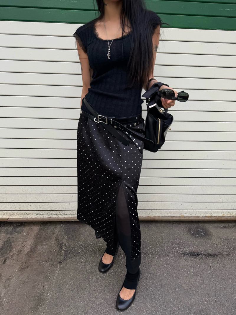 Abbeylee - Korean Women Fashion - #momslook - Silky Flow Skirt - 10
