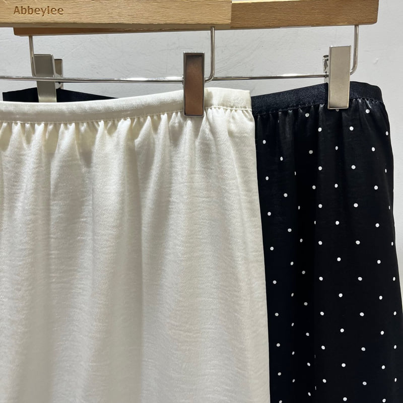 Abbeylee - Korean Women Fashion - #momslook - Silky Flow Skirt - 12