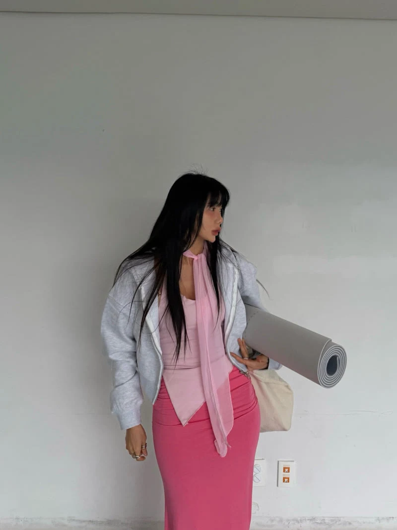 Abbeylee - Korean Women Fashion - #momslook - Love Cubic Hooded Jacket - 9