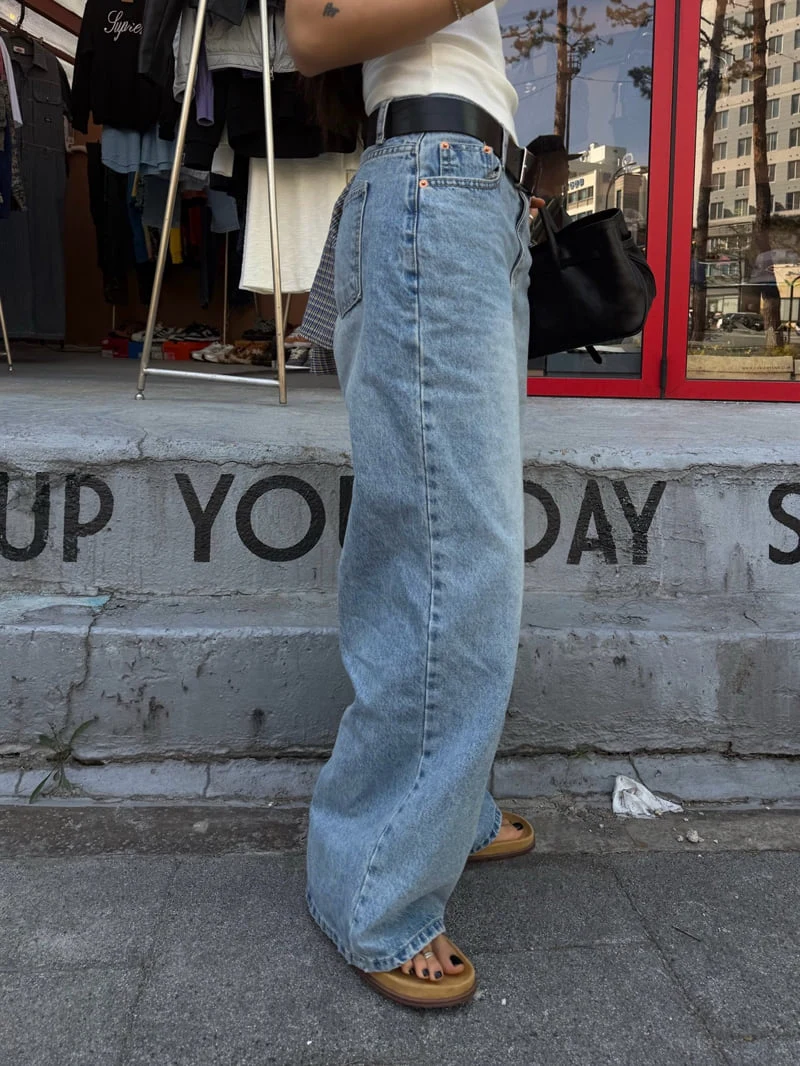 Abbeylee - Korean Women Fashion - #momslook - Loose Tapered Denim Pants - 8