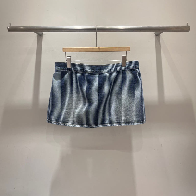 Abbeylee - Korean Women Fashion - #momslook - Denim Wrap Layered Skirt - 10