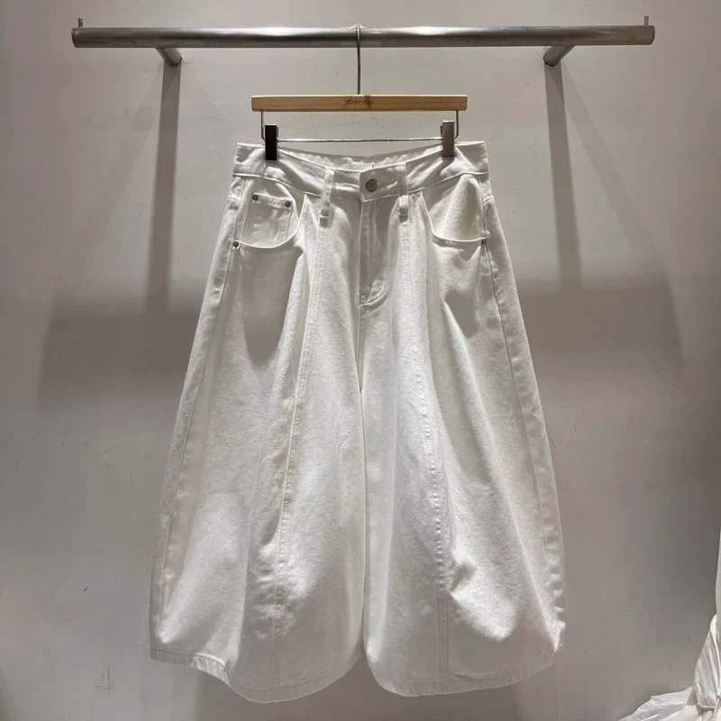 Abbeylee - Korean Women Fashion - #momslook - Bermuda Balloon Pants - 9