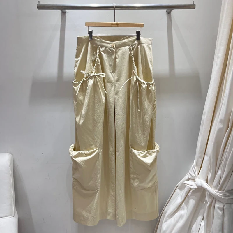 Abbeylee - Korean Women Fashion - #momslook - Pocket Bio-Washed Pants - 9