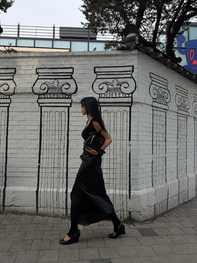 Abbeylee - Korean Women Fashion - #restrostyle - Silky Flow Skirt - 5