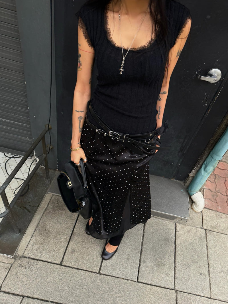Abbeylee - Korean Women Fashion - #thatsdarling - Silky Flow Skirt - 8