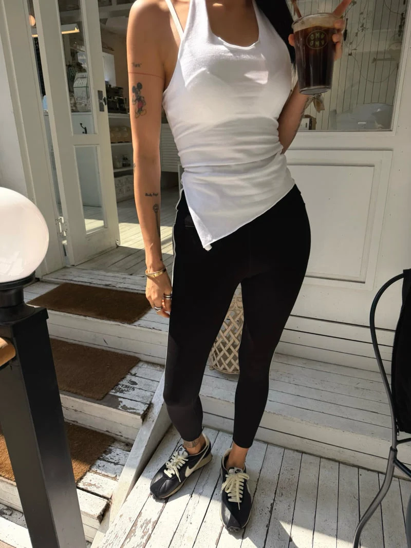 Abbeylee - Korean Women Fashion - #thatsdarling - Scarf Halter Top - 3
