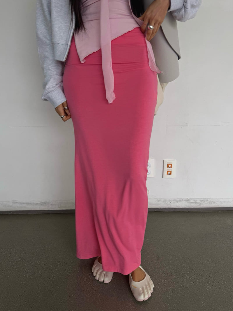 Abbeylee - Korean Women Fashion - #womensfashion - Waist Shirring Skirt - 3