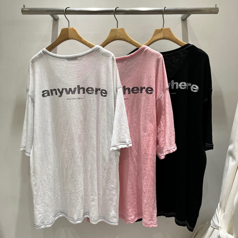 Abbeylee - Korean Women Fashion - #womensfashion - Slub Stitch Tee - 12