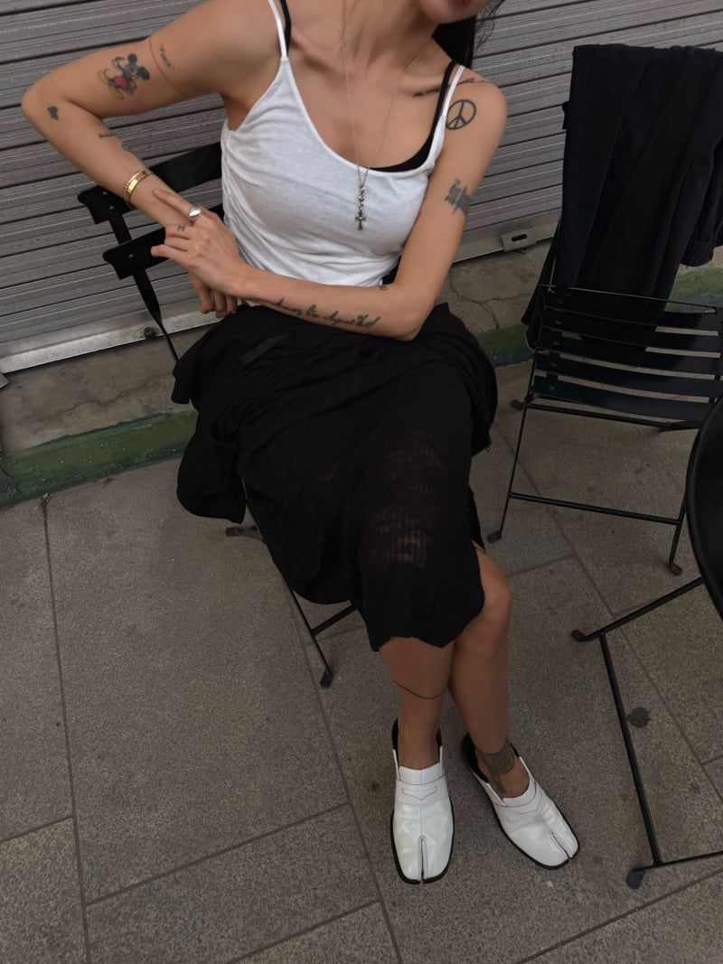 Abbeylee - Korean Women Fashion - #womensfashion - Sheer Lace Slit Skirt - 5