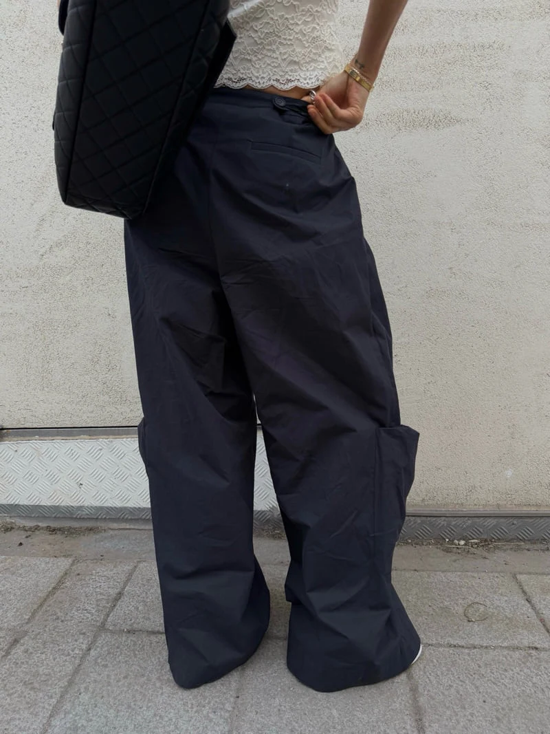 Abbeylee - Korean Women Fashion - #womensfashion - Pocket Bio-Washed Pants - 5