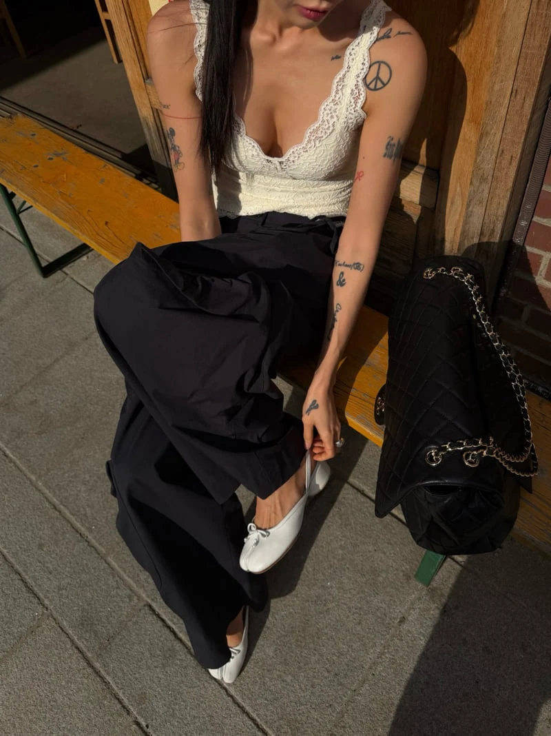 Abbeylee - Korean Women Fashion - #womensfashion - Pocket Bio-Washed Pants - 7