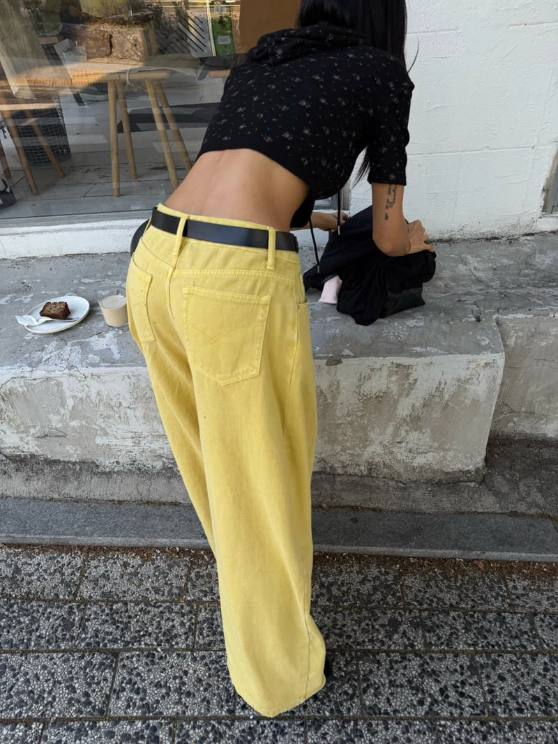 Abbeylee - Korean Women Fashion - #womensfashion - Double Tuck Bio-Washed Balloon Pants - 8