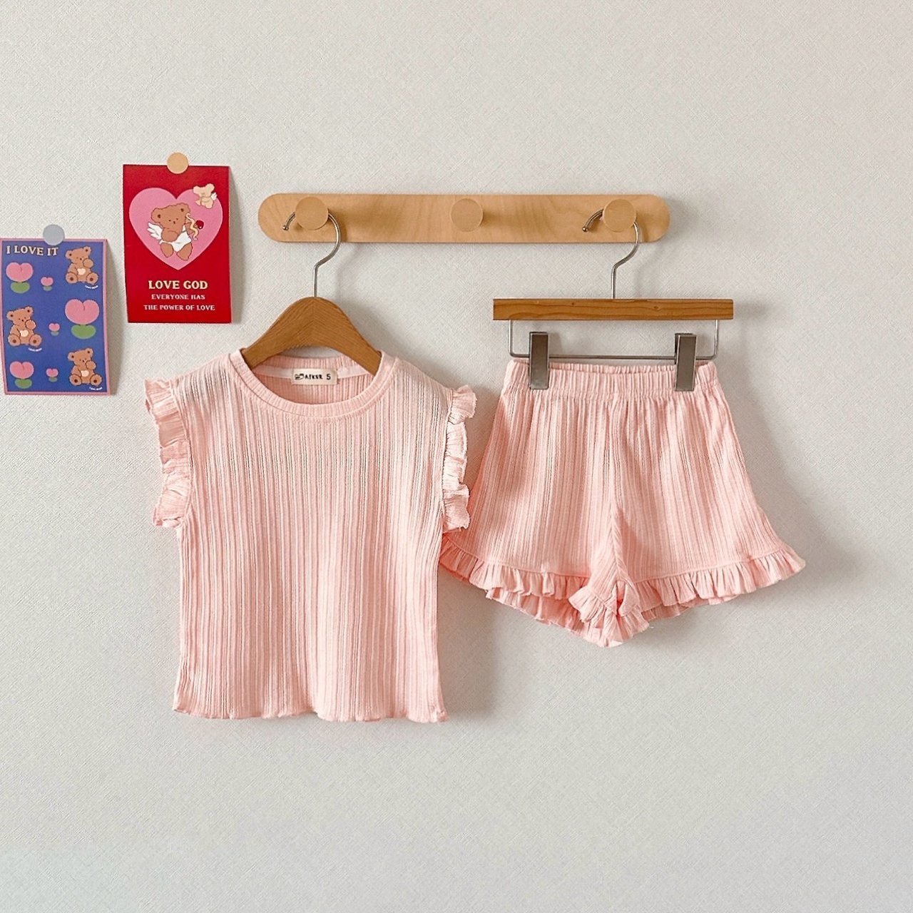 Aker - Korean Children Fashion - #Kfashion4kids - Pastel Frill Set - 10