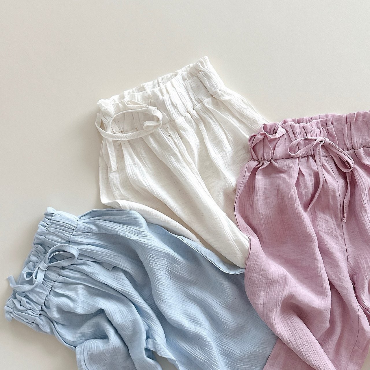 Aker - Korean Children Fashion - #childofig - Linen Wide Pants