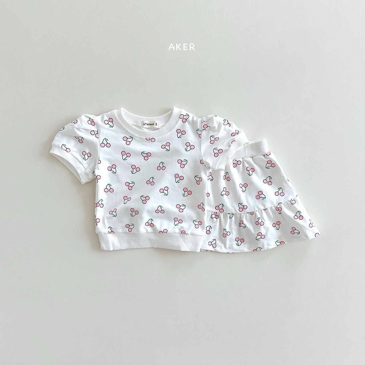 Aker - Korean Children Fashion - #childofig - Cherry Cancan Set - 4