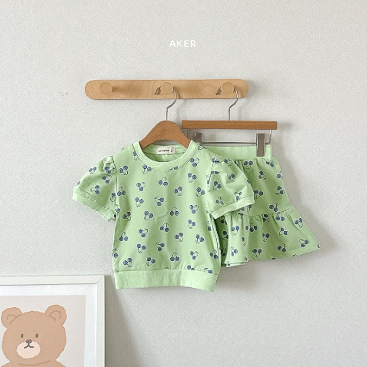 Aker - Korean Children Fashion - #discoveringself - Cherry Cancan Set - 6