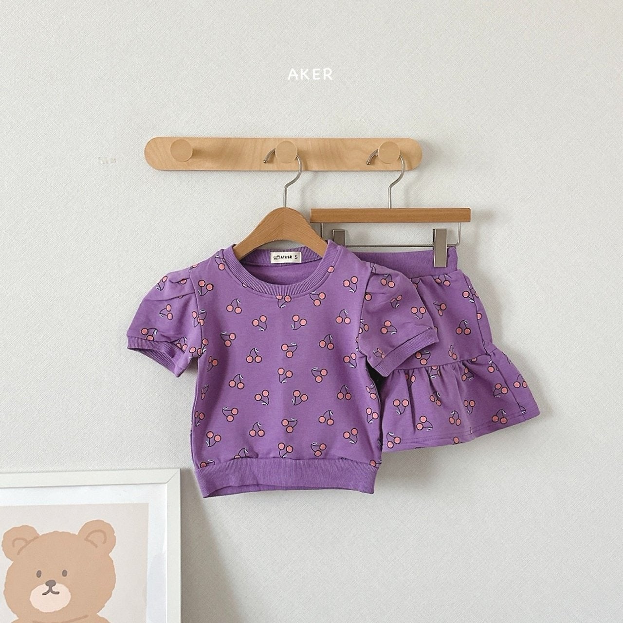 Aker - Korean Children Fashion - #fashionkids - Cherry Cancan Set - 7