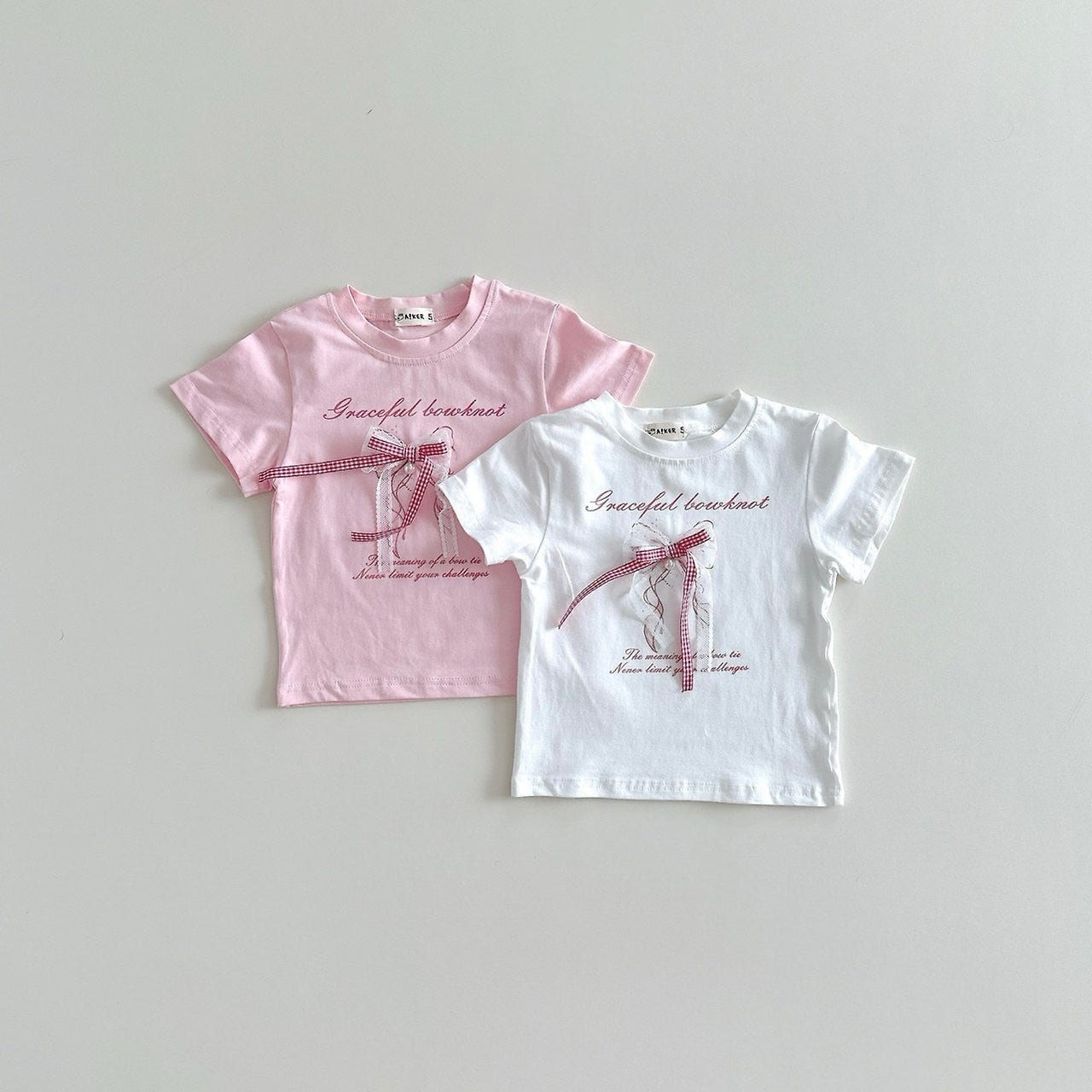 Aker - Korean Children Fashion - #kidsstore - Ribbon Tee - 2