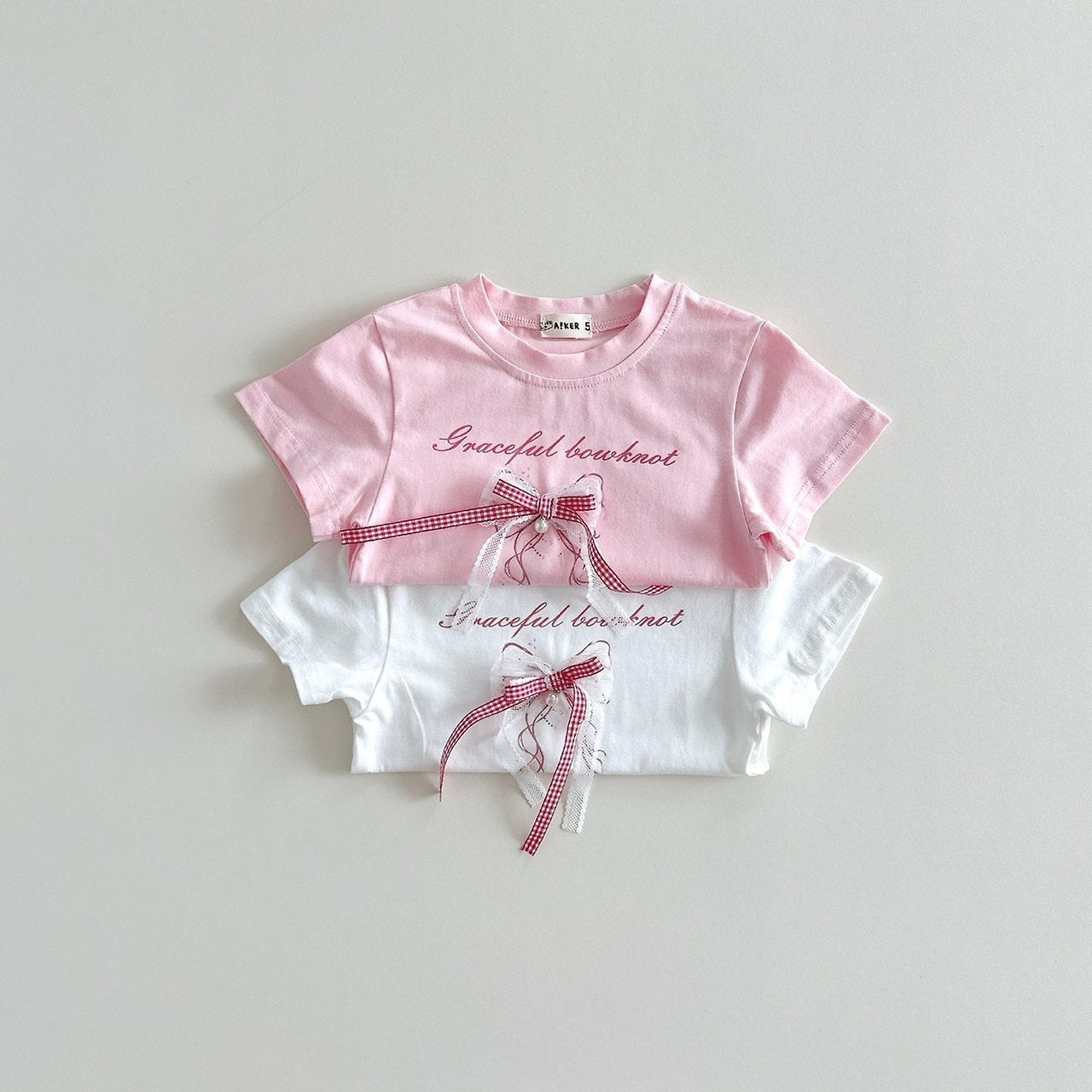 Aker - Korean Children Fashion - #kidzfashiontrend - Ribbon Tee - 3