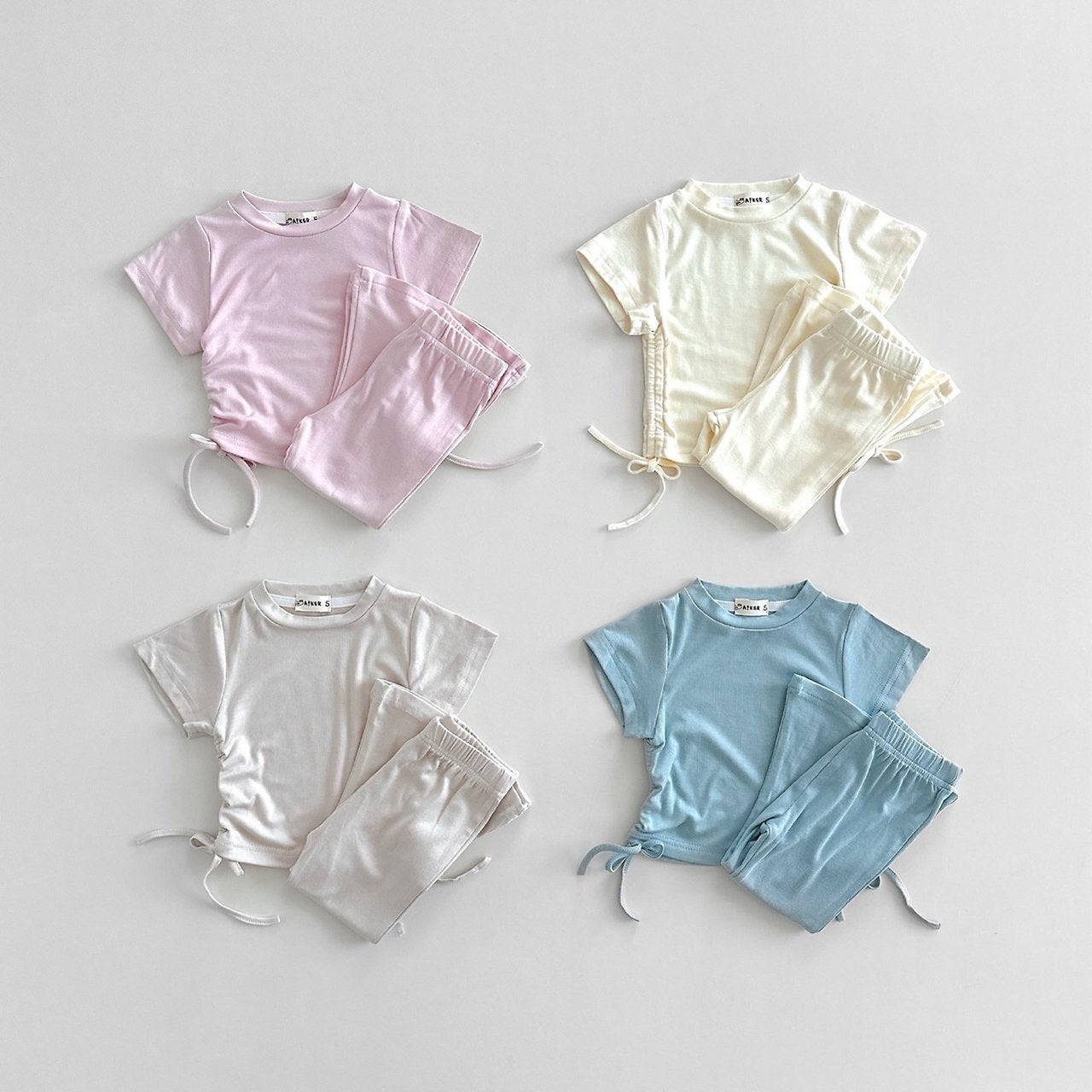 Aker - Korean Children Fashion - #littlefashionista - Soft Shirring Set