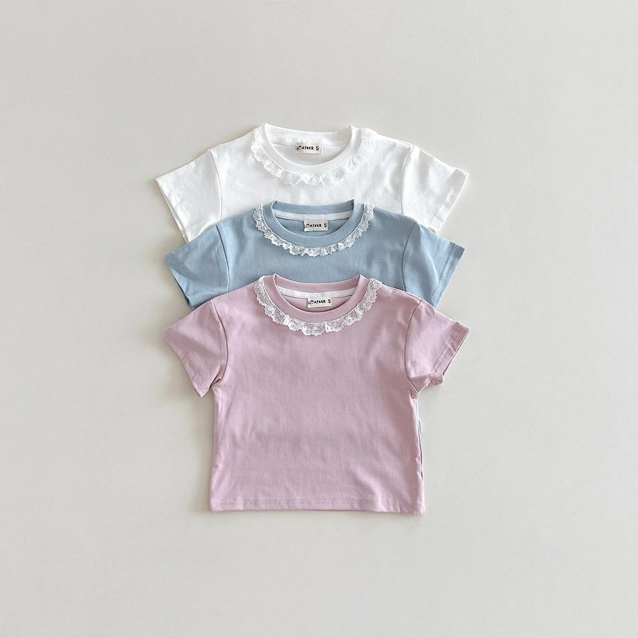 Aker - Korean Children Fashion - #magicofchildhood - Frill Tee - 5