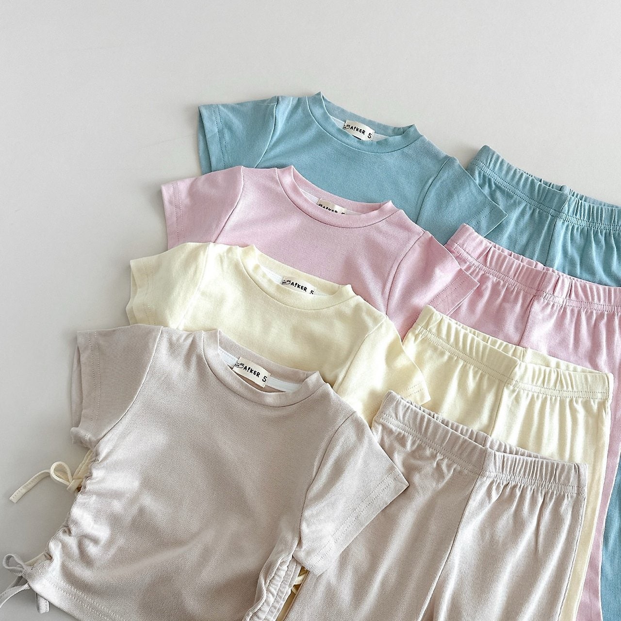 Aker - Korean Children Fashion - #magicofchildhood - Soft Shirring Set - 2