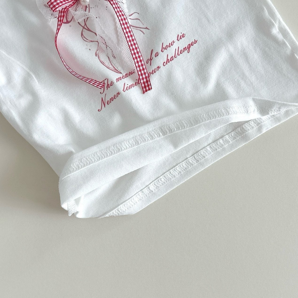 Aker - Korean Children Fashion - #minifashionista - Ribbon Tee - 7