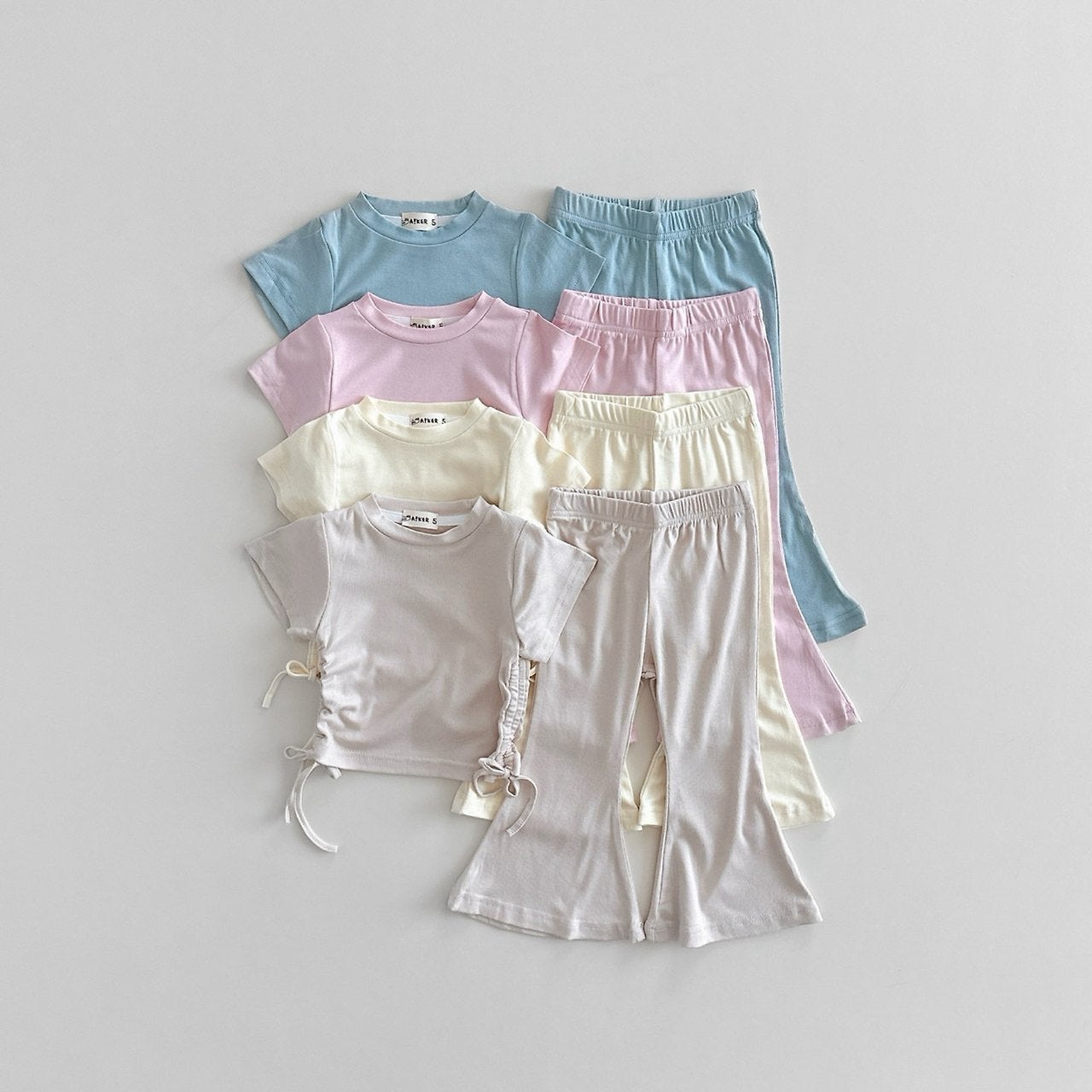 Aker - Korean Children Fashion - #minifashionista - Soft Shirring Set - 3