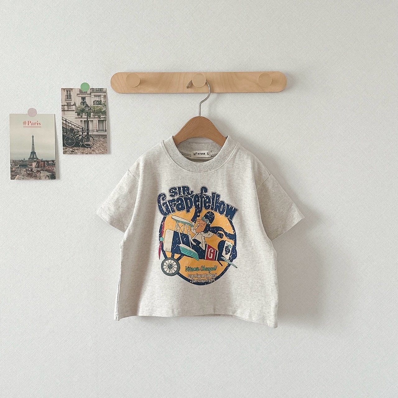 Aker - Korean Children Fashion - #prettylittlegirls - Grape Tee - 10