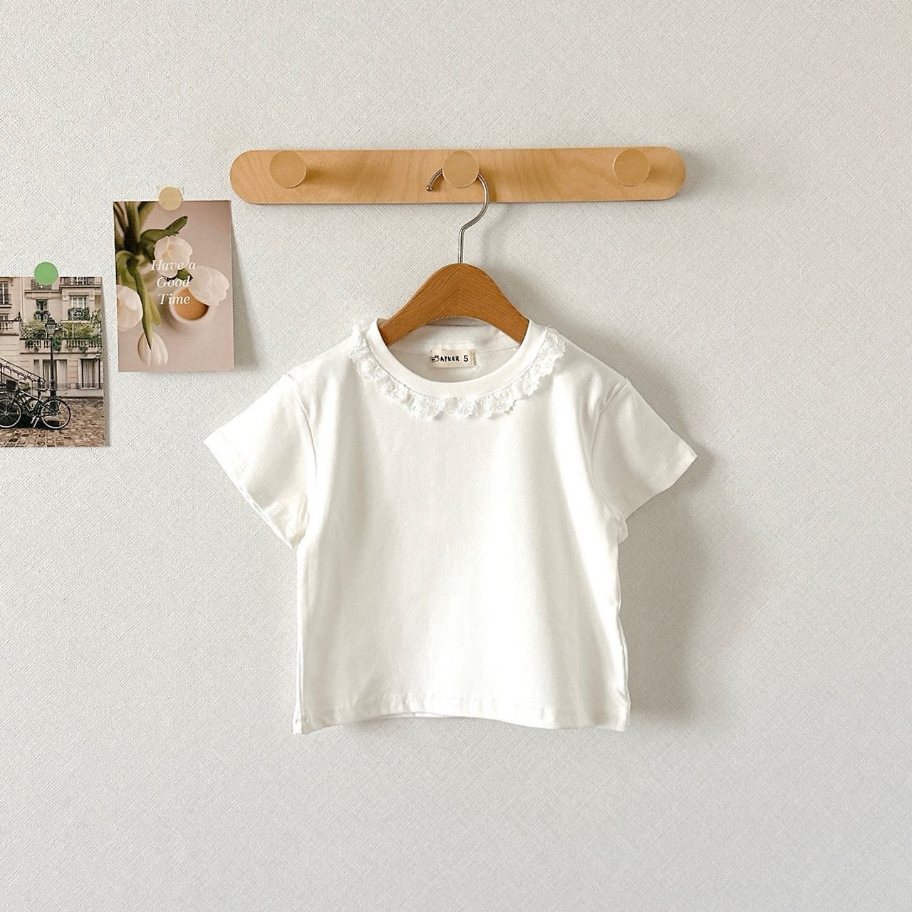Aker - Korean Children Fashion - #prettylittlegirls - Frill Tee - 7