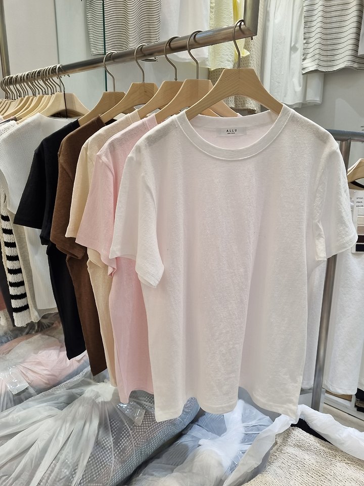 Allu - Korean Women Fashion - #momslook - Dust Washed Tee