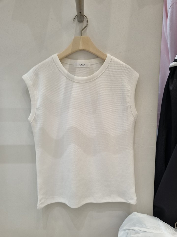 Allu - Korean Women Fashion - #momslook - Waffle Tank Top - 6