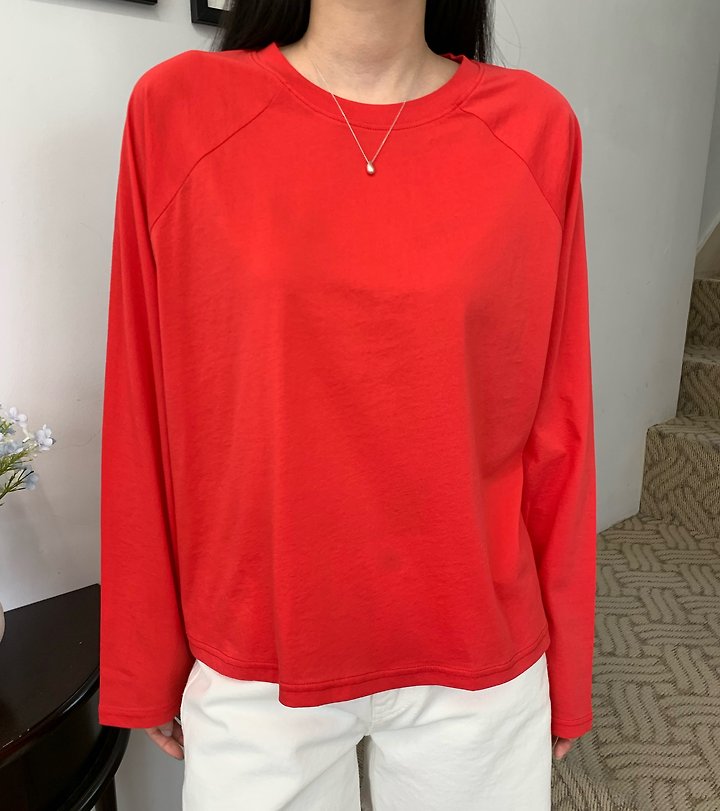 Allu - Korean Women Fashion - #momslook - Some Washed Long Sleeve Tee - 3