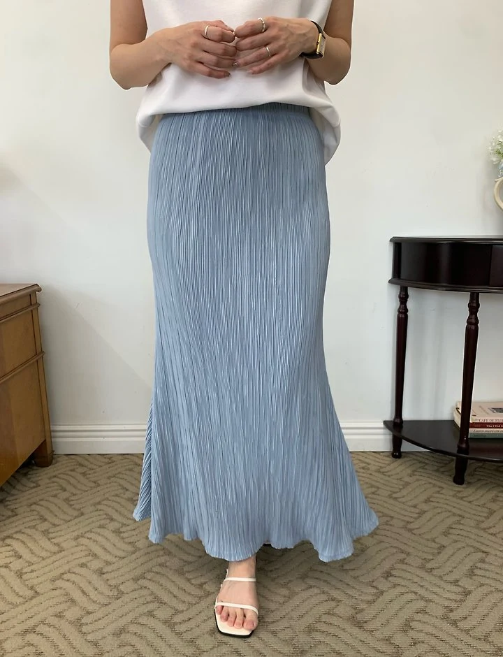 Allu - Korean Women Fashion - #momslook - Pleated Flare Skirt - 2
