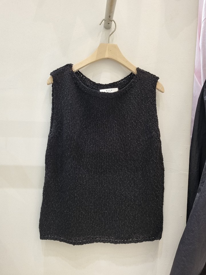 Allu - Korean Women Fashion - #pursuepretty - Linen Boat Neck Sleeveless Top - 3