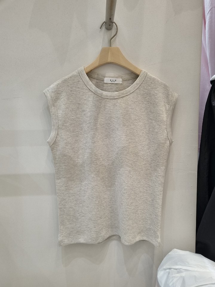 Allu - Korean Women Fashion - #womensfashion - Waffle Tank Top - 5