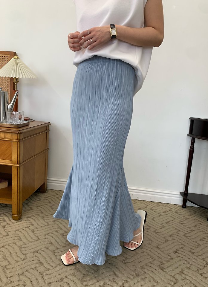 Allu - Korean Women Fashion - #womensfashion - Pleated Flare Skirt