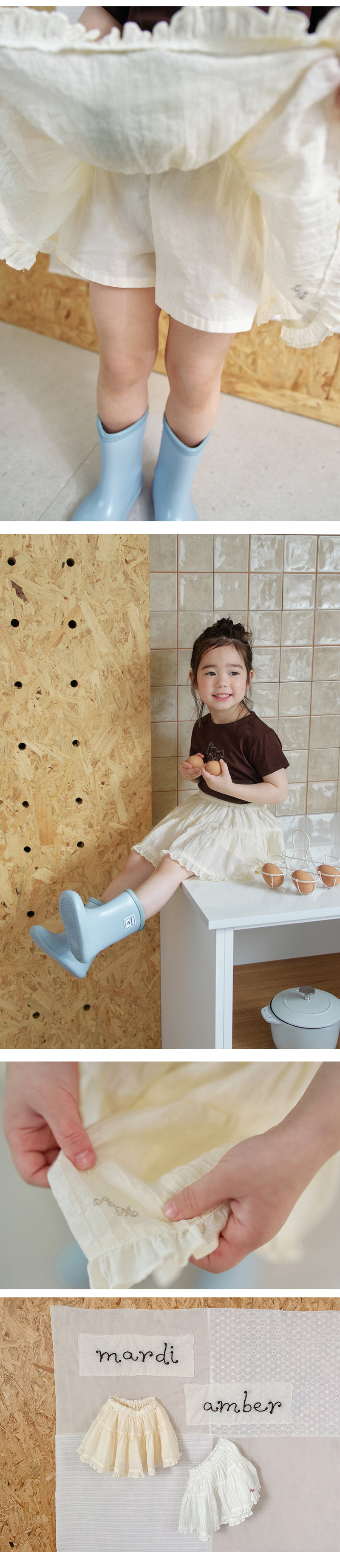 Amber - Korean Children Fashion - #designkidswear - Twinkle Frill Skirt - 4