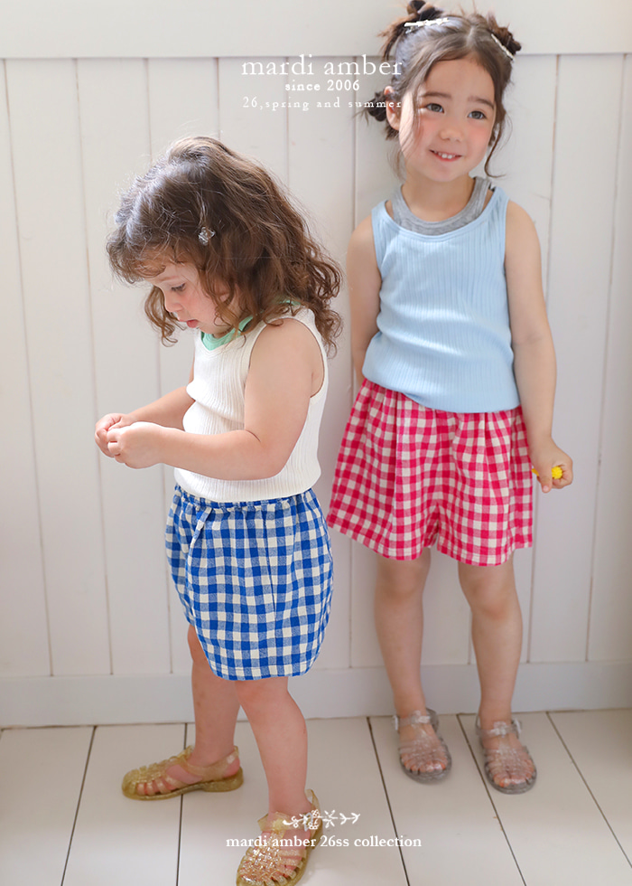 Amber - Korean Children Fashion - #kidsshorts - Layered Sleeveless