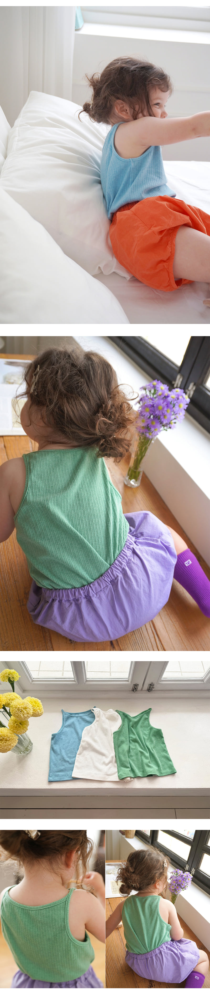 Amber - Korean Children Fashion - #littlefashionista - Sling Ribbed Sleeveless - 3